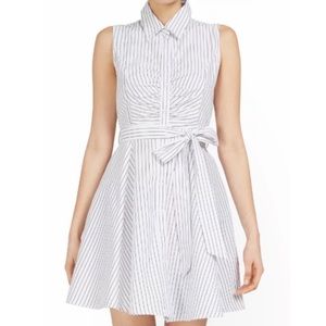 New York & Company - Sleeveless Bow Front Stripe Shirtdress - XXL - NWOT